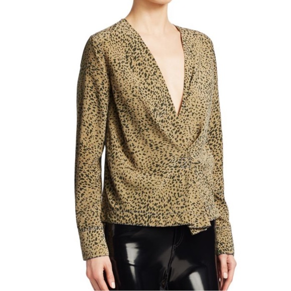 Rag & Bone Shields Leopard Print Blouse - Picture 3 of 11